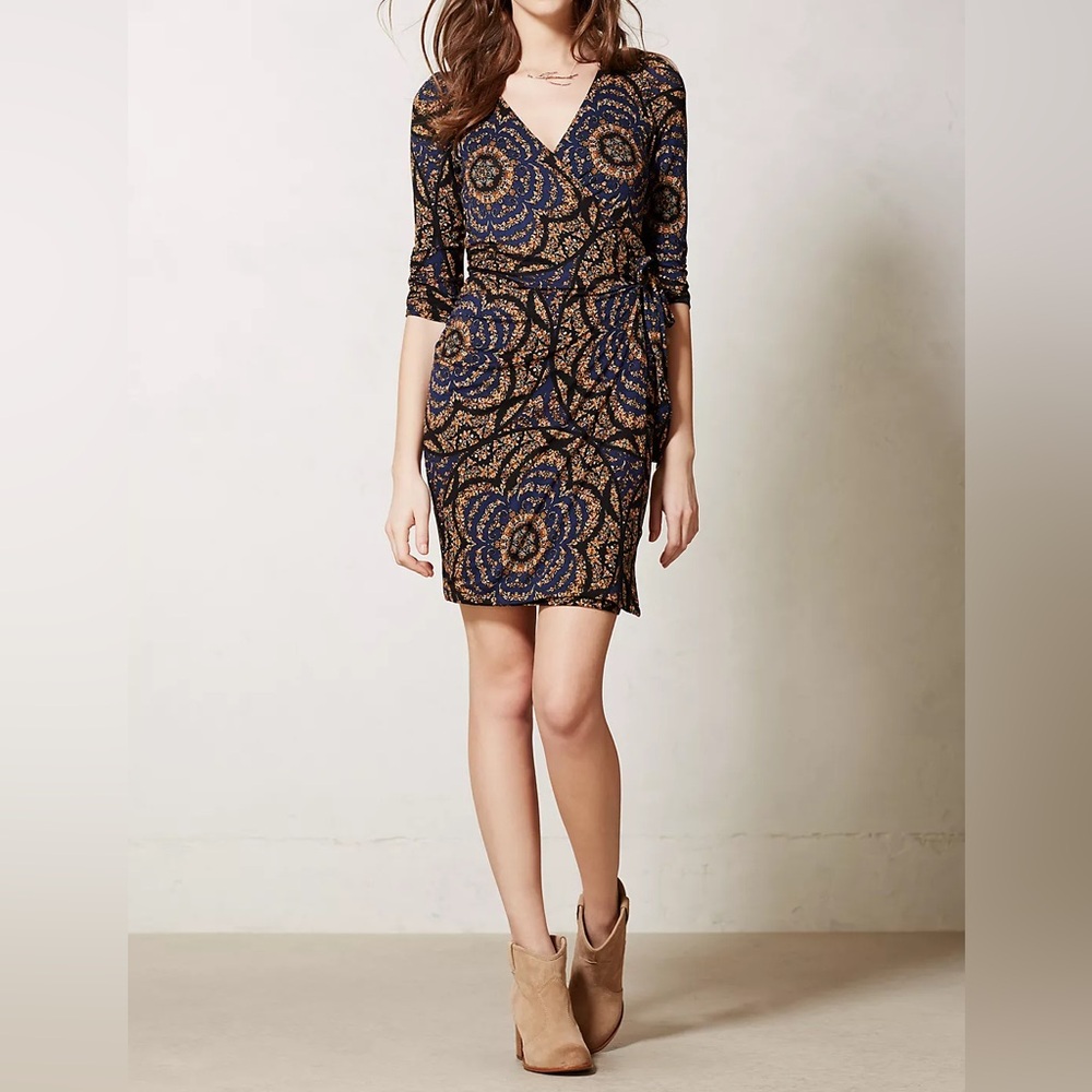 NWT Anthropologie Lena Wrap Dress by Vanessa Virginia